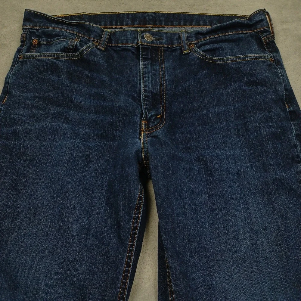 Levis 541 Jeans Mens 36x30 Blue Denim Distressed Athletic Tapered Preppy